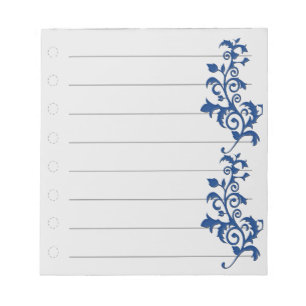 Blauer Wirbel Notizblock