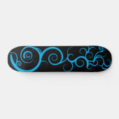 Blauer Wirbel Skateboard (Horizontal)