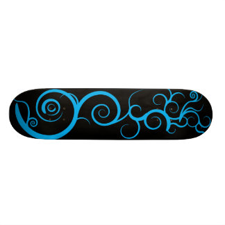 Blauer Wirbel Skateboard