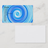 Blauer Wirbel Visitenkarte (Vorne/Hinten)