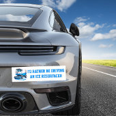 Blauer Witz, ich würde eher eine Eiswiederhergeste Autoaufkleber