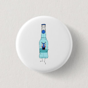 Blauer WKD, Getränk, süß Button