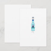 Blauer WKD, Getränk, süß Dankeskarte (Vorne/Hinten)
