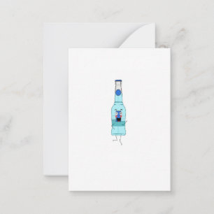 Blauer WKD, Getränk, süß Mitteilungskarte