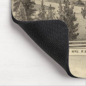Blauer Wohnsitz, Bauernhof Mousepad (Ecke)