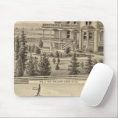 Blauer Wohnsitz, Bauernhof Mousepad (Mit Mouse)