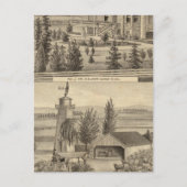 Blauer Wohnsitz, Bauernhof Postkarte (Vorderseite)