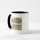 Blauer Wohnsitz, Bauernhof Tasse (Vorderseite Links)