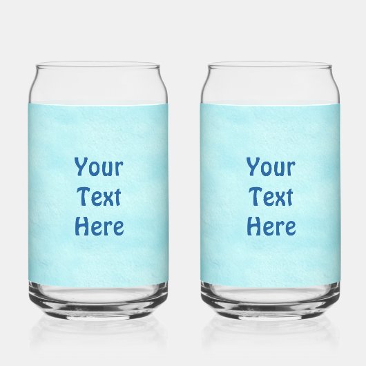 Blauer Wolf auf Schnee Dosenglas (Rückseite)