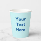 Blauer Wolf auf Schnee Pappbecher (Rückseite)