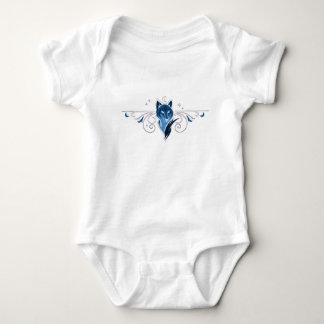 Blauer Wolf Baby Bodysuit Strampler