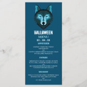 Blauer Wolf, Halloween-Party Menükarte (Vorderseite)