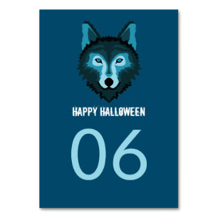 Blauer Wolf, Halloween-Party Tischnummer