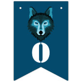 Blauer Wolf, Halloween-Party Wimpelkette (Zweite Fahne)