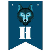 Blauer Wolf, Halloween-Party Wimpelkette (Erste Fahne)