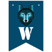 Blauer Wolf, Halloween-Party Wimpelkette (Dritte Fahne)