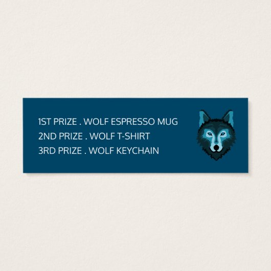 Blauer Wolf, Halloween-Wettbewerbstickets (Rückseite)