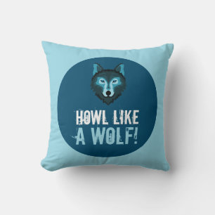 Blauer Wolf, Howl like a Wolf Kissen
