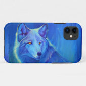 Blauer Wolf iPhone 5/5S kundenspezifischer Case-Mate iPhone Hülle (Rückseite (Horizontal))