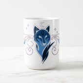 Blauer Wolf Kaffeetasse (Mittel)