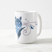 Blauer Wolf Kaffeetasse (VorderseiteRechts)