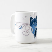 Blauer Wolf Kaffeetasse (Vorderseite Links)