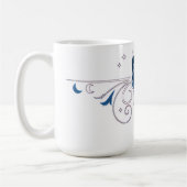 Blauer Wolf Kaffeetasse (Links)