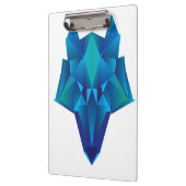 Blauer Wolf Klemmbrett (Links)