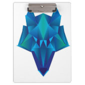 Blauer Wolf Klemmbrett (Vorderseite)