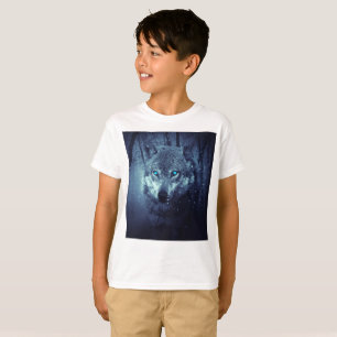 Blauer Wolf T-Shirt