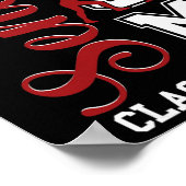 Blauer Wrestling-Ringer Senior-Mutter Cl von 2026  Poster (Ecke)
