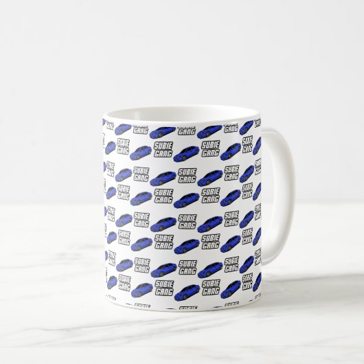 Blauer Wrx Kaffeetasse (VorderseiteRechts)