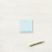 Blauer Zahn und Bürste Post-it Klebezettel (Auf Schreibtisch)