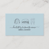 Blauer Zahn Visitenkarte (Vorderseite)