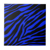 Blauer Zebra Fliese (Vorderseite)