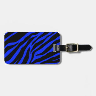Blauer Zebra Gepäckanhänger
