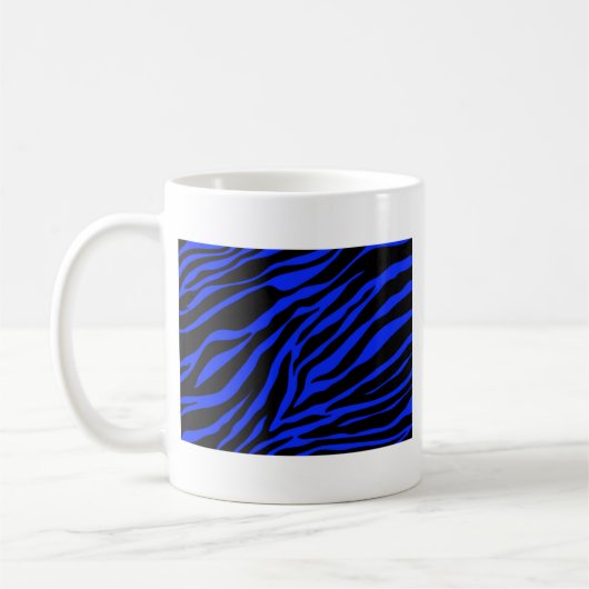 Blauer Zebra Kaffeetasse (Links)
