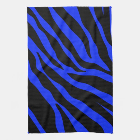Blauer Zebra Küchentuch (Vertikal)