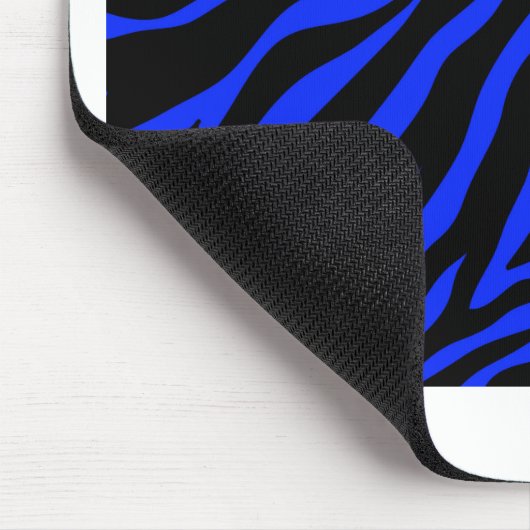 Blauer Zebra Mousepad (Ecke)