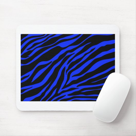 Blauer Zebra Mousepad (Mit Mouse)