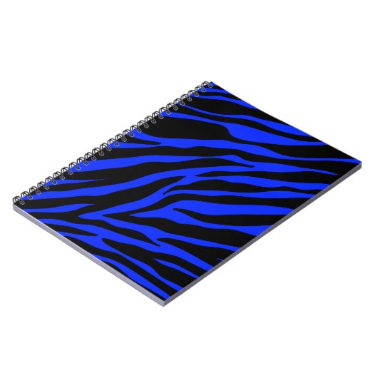Blauer Zebra Notizblock (Linke Seite)