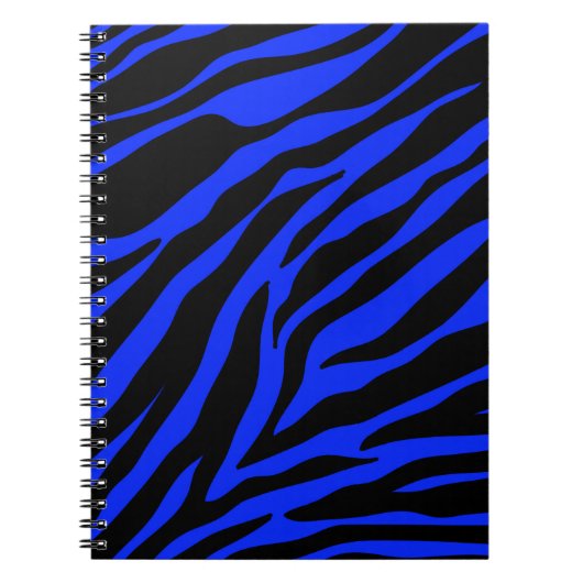 Blauer Zebra Notizblock (Vorderseite)