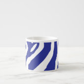 Blauer Zebra-Tasse Espressotasse (Vorderseite)