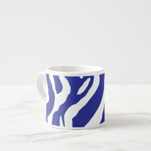 Blauer Zebra-Tasse Espressotasse