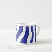Blauer Zebra-Tasse Espressotasse (Vorderseite Rechts)