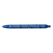 Blauer Zebra-Tierdruck-Stift Kugelschreiber (Vorderseite)