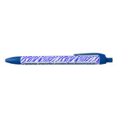 Blauer Zebradruck lycheerose Stift (Oberseite)