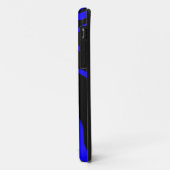 Blauer Zebrastreifen Case-Mate iPhone Hülle (Hinten/Links)