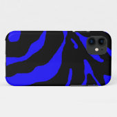 Blauer Zebrastreifen Case-Mate iPhone Hülle (Rückseite (Horizontal))