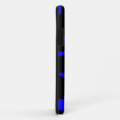 Blauer Zebrastreifen Case-Mate iPhone Hülle (Hinten/Rechts)